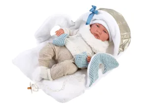 16.5" Articulated New Born Justin With Blanket