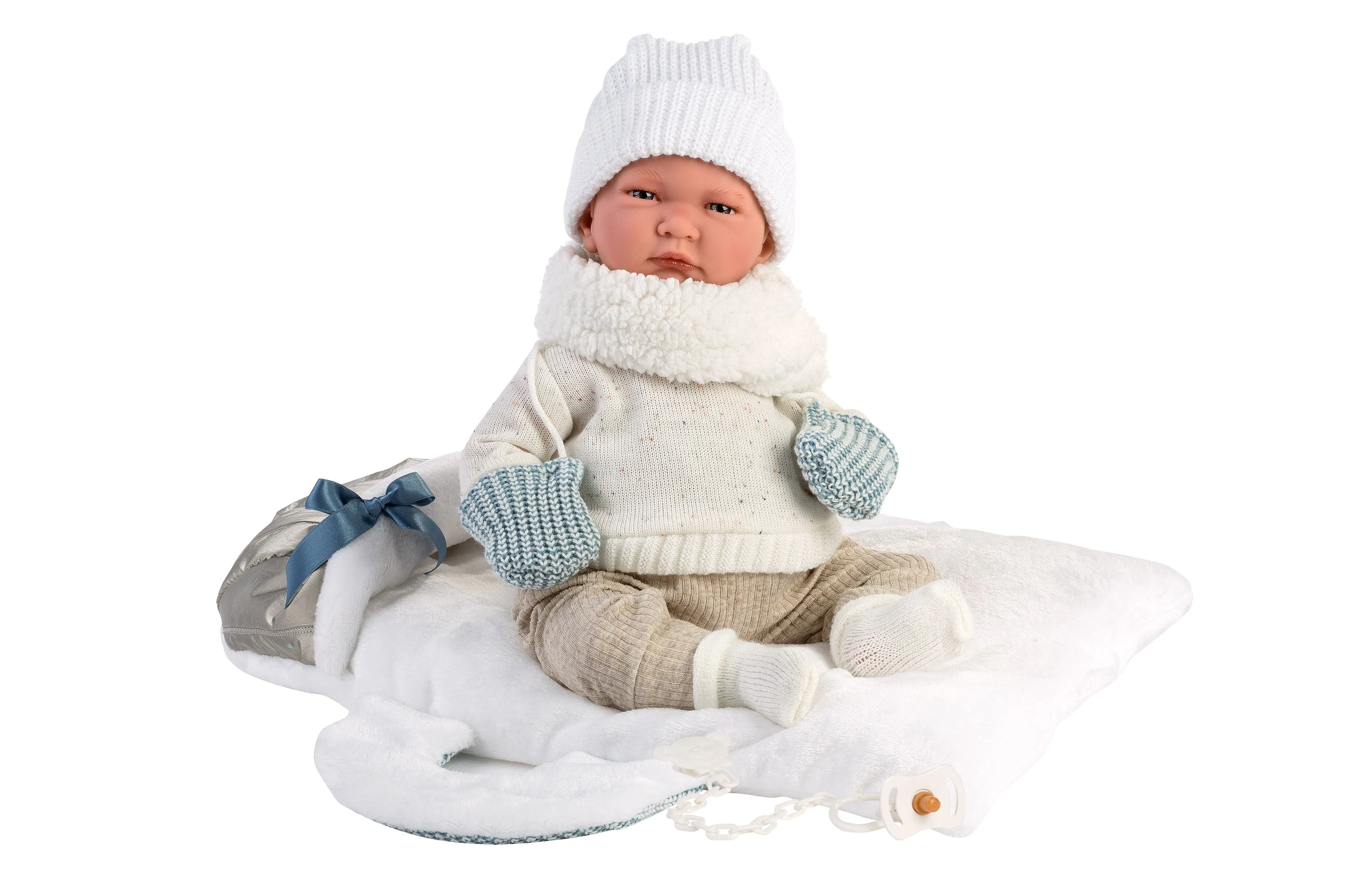16.5" Articulated New Born Justin With Blanket