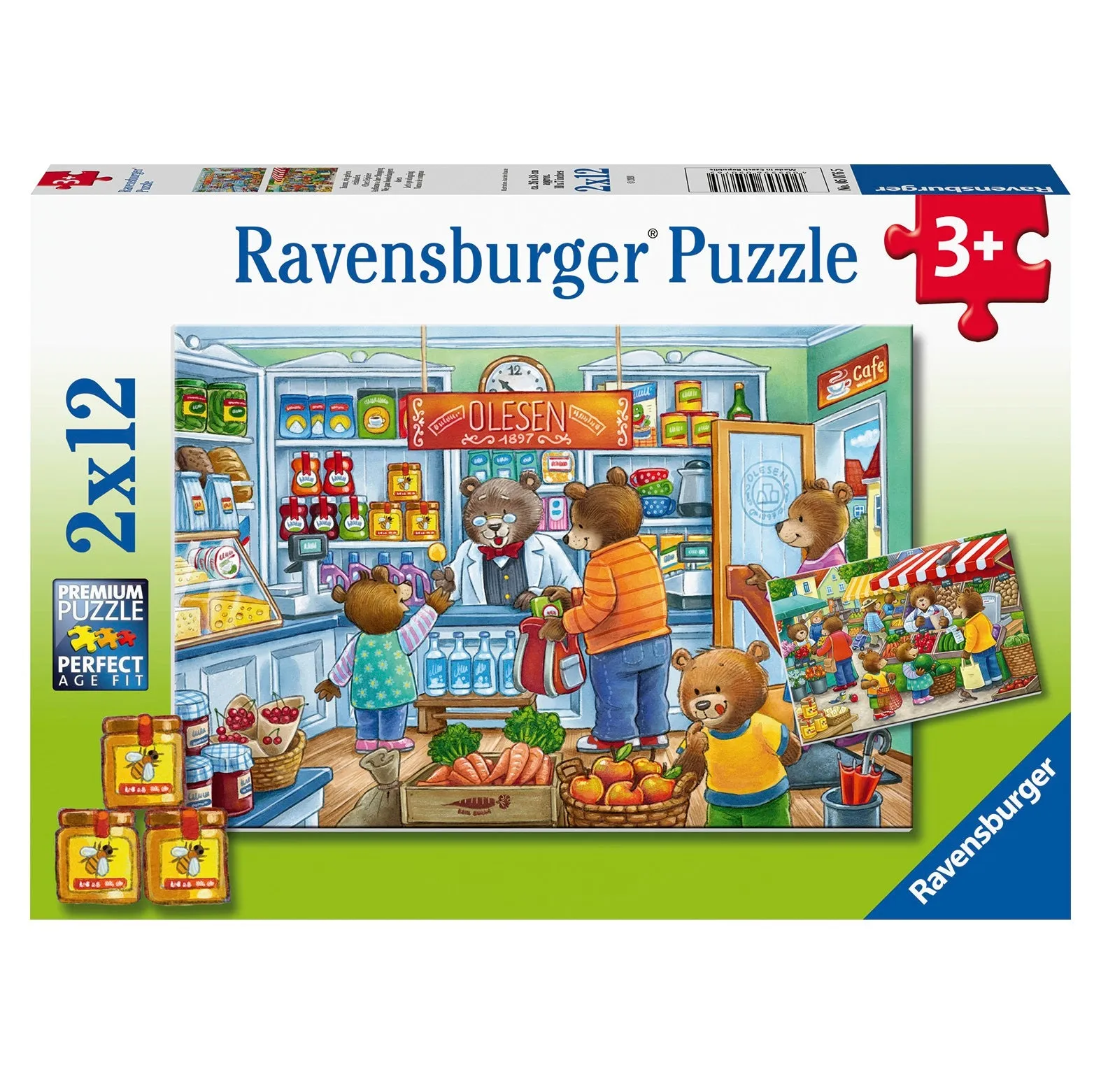 2 x 12 pc Puzzle - Let's go Shopping