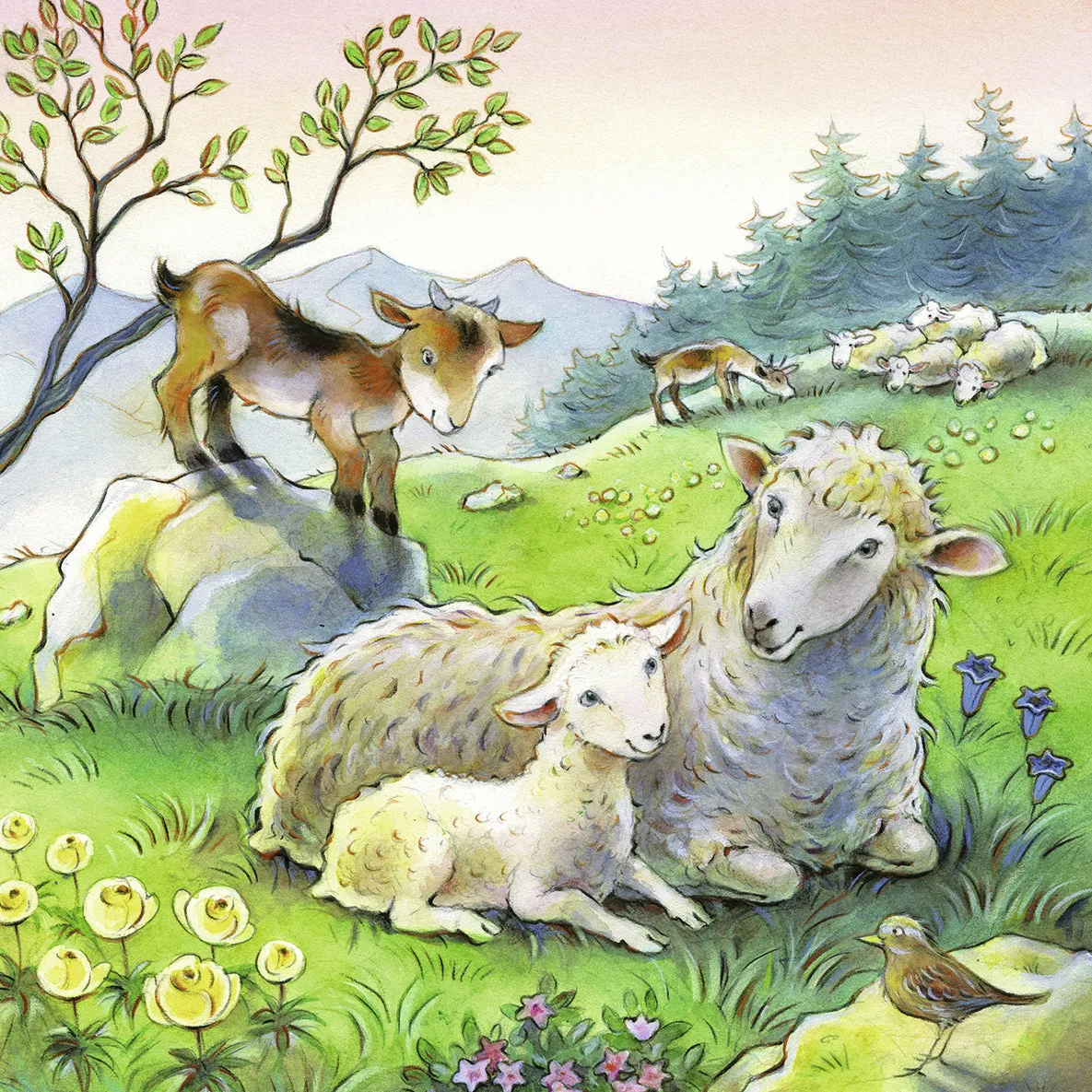 3 x 49 pc Puzzle - Cuddle time