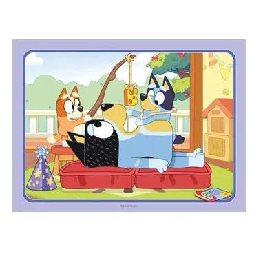 4 in a Box Puzzle - Bluey Let's Do This