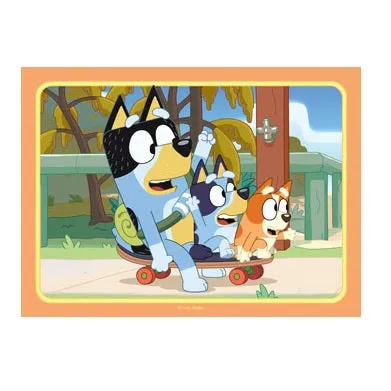 4 in a Box Puzzle - Bluey Let's Do This