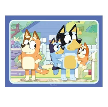 4 in a Box Puzzle - Bluey Let's Do This