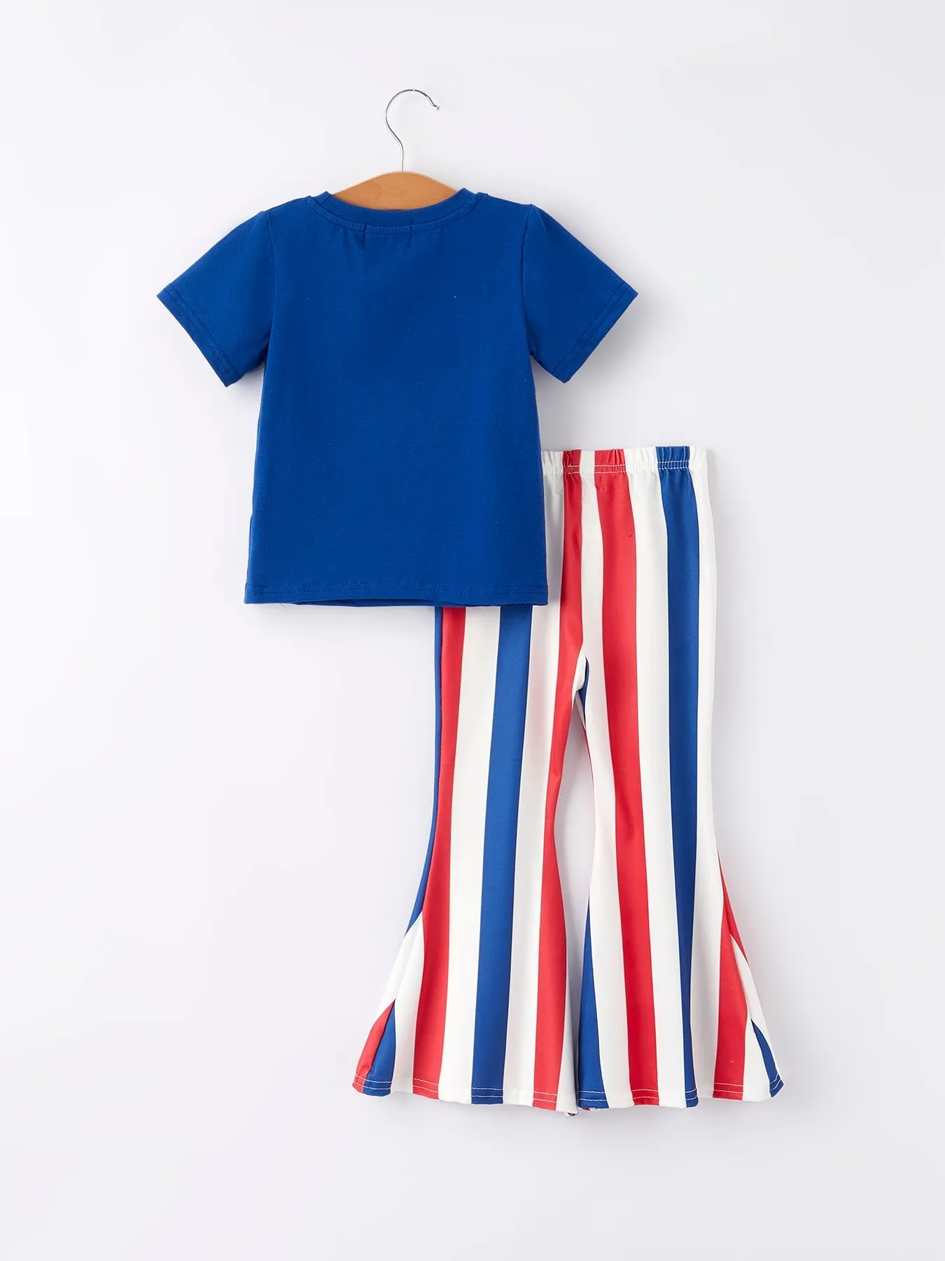 4th Of July "made In The Usa" Applique Girls Set