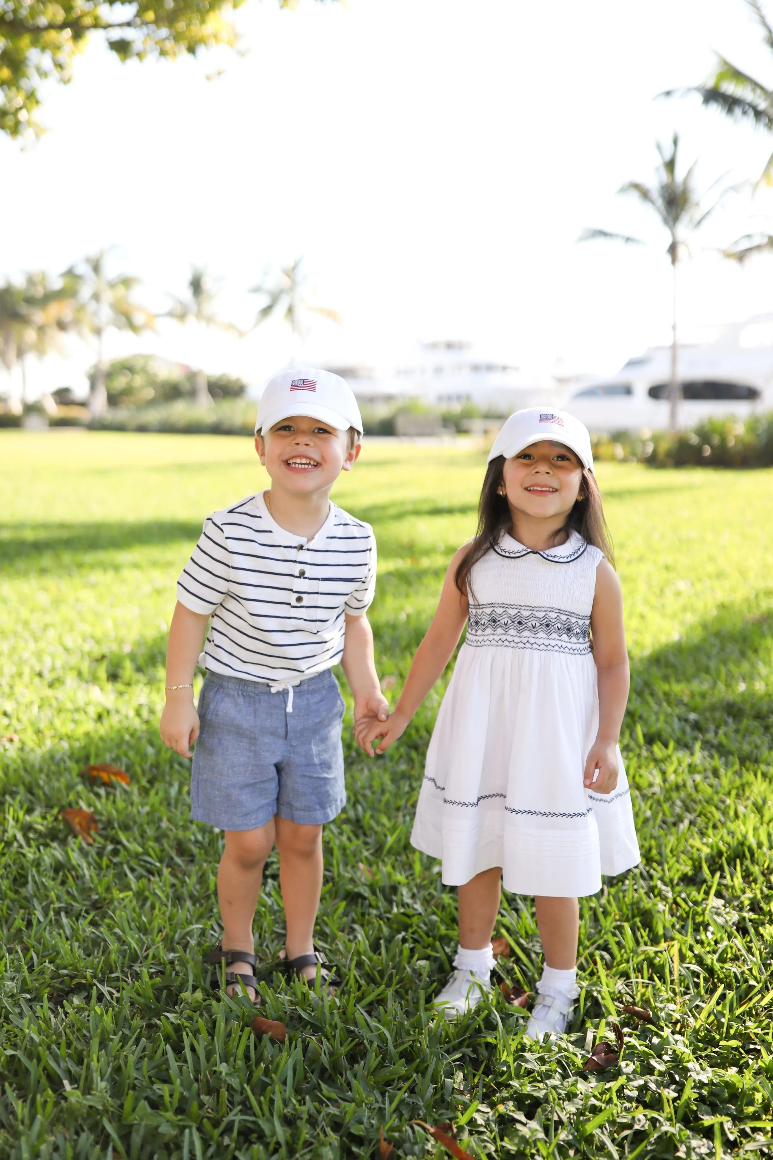 American Flag Baseball Hat (boys)