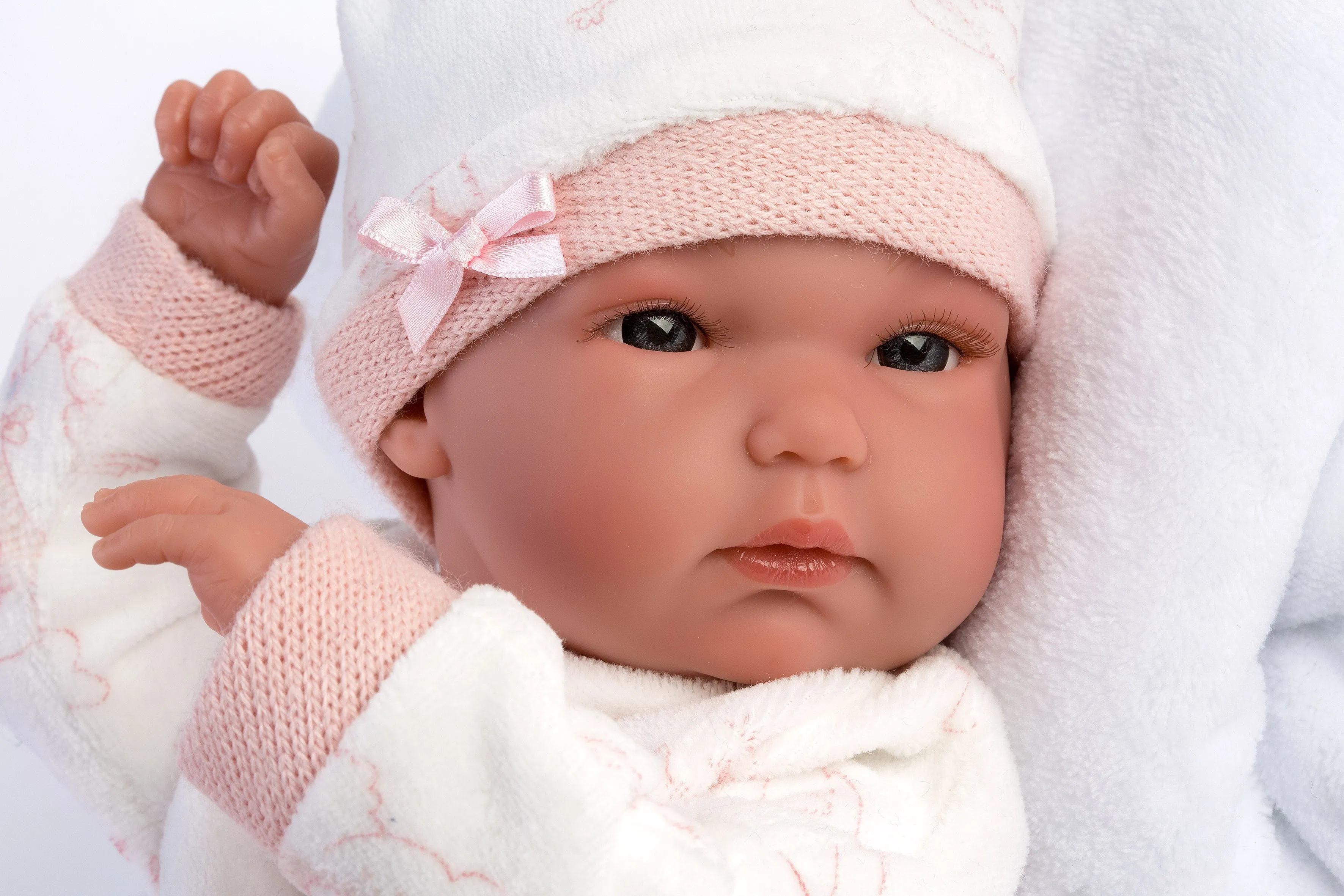 Anatomically Correct Baby Doll with Blanket | 13.8" | Brandy