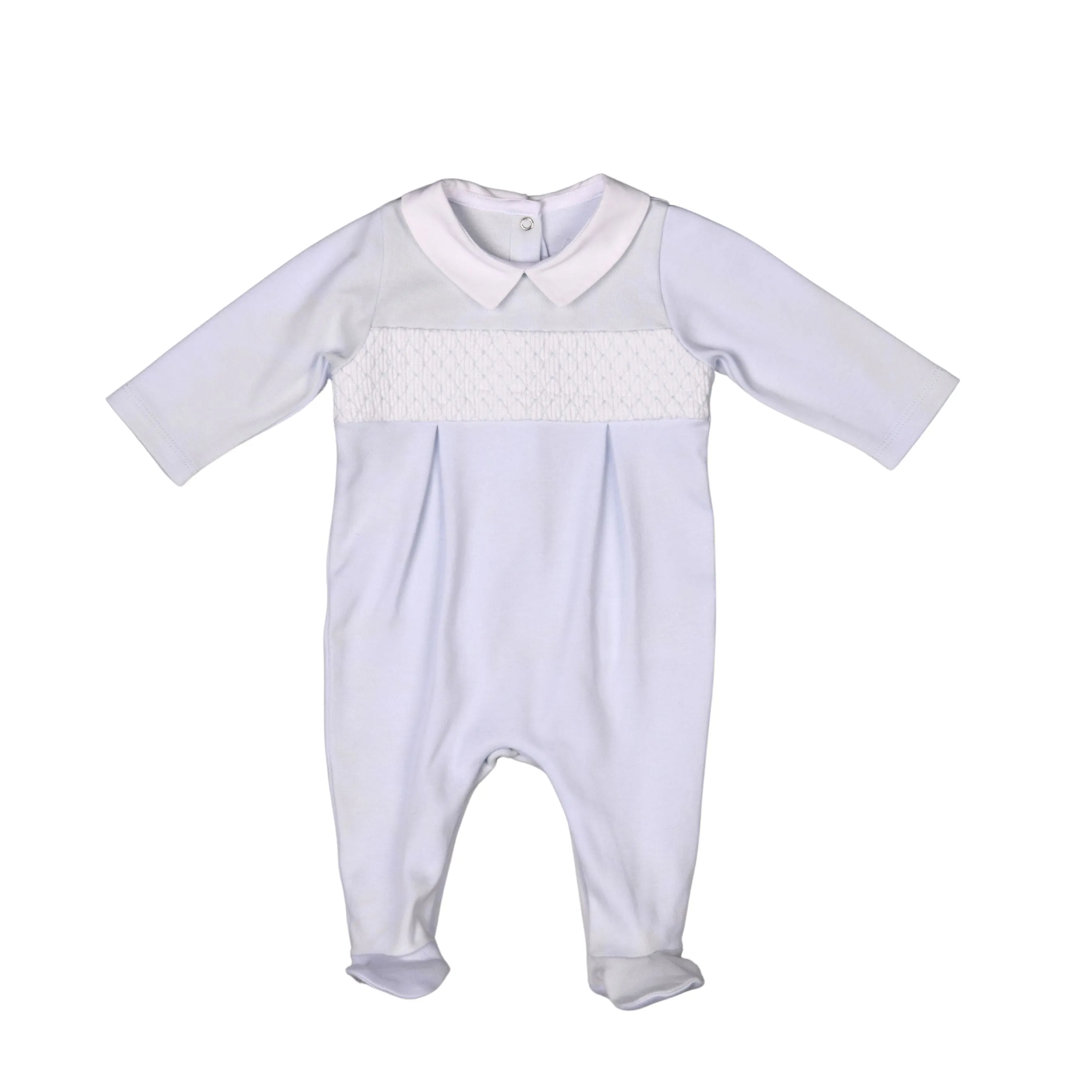 Andy | Baby Boys Blue Organic Cotton Babygrow