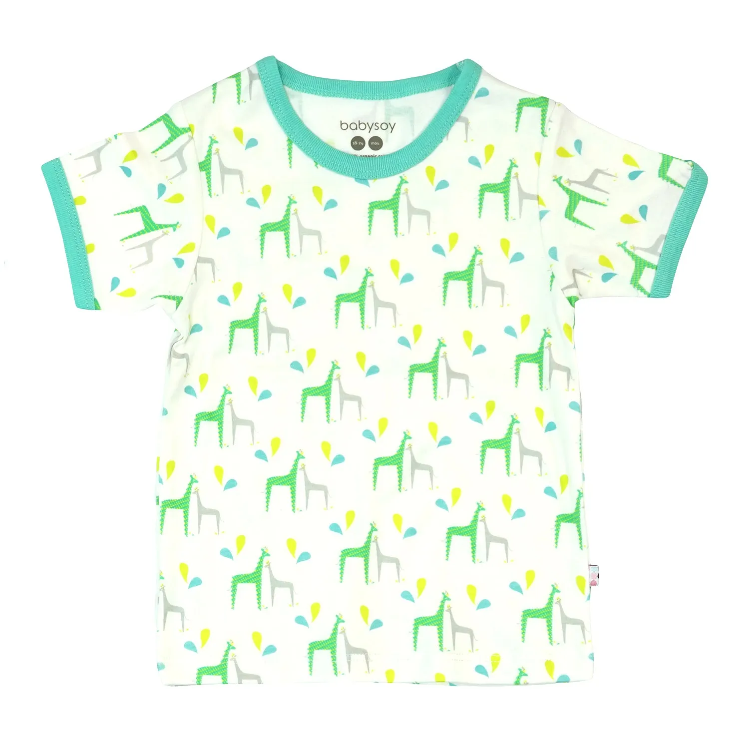 Baby & Toddler Organic Pattern Animal  S/S Tee