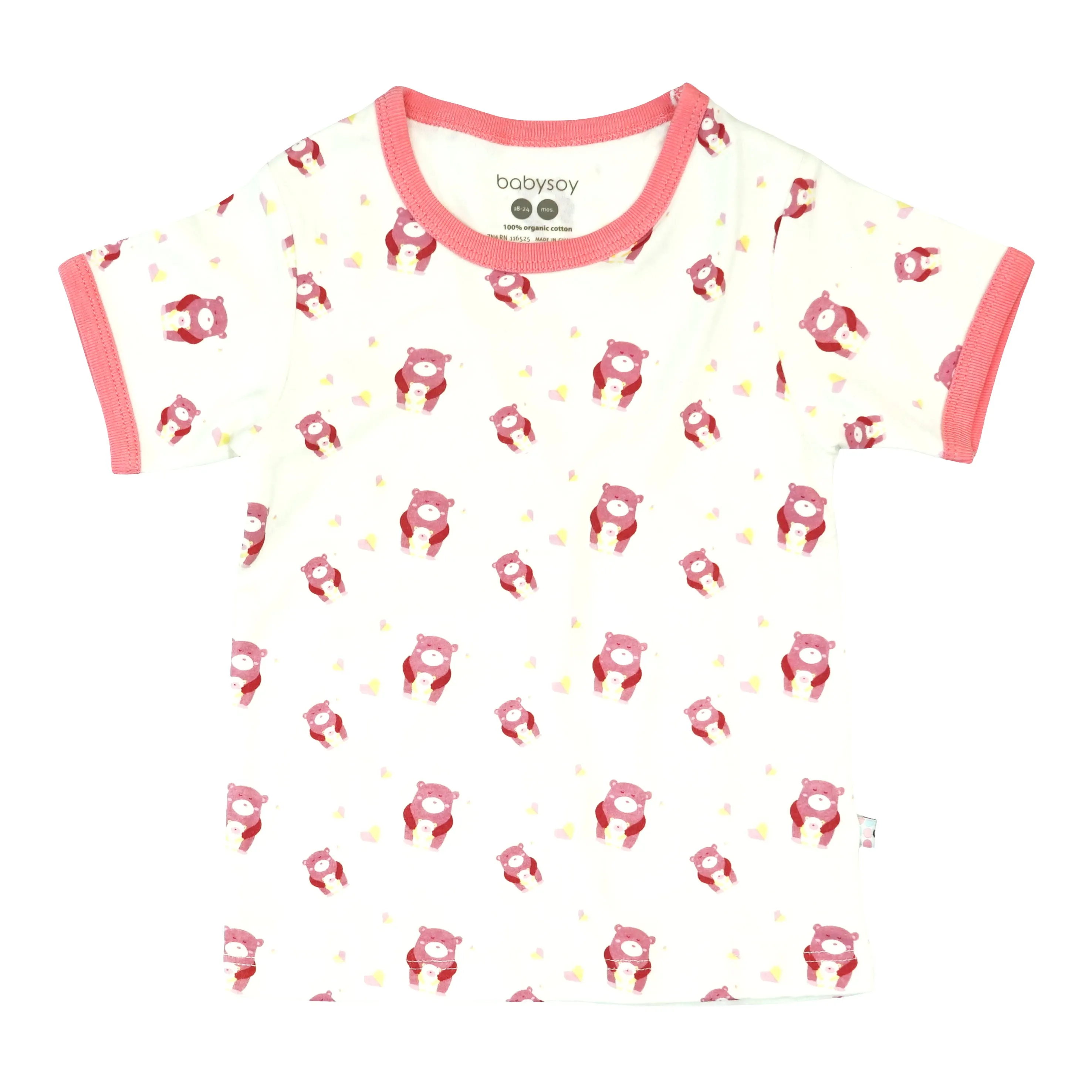 Baby & Toddler Organic Pattern Animal  S/S Tee