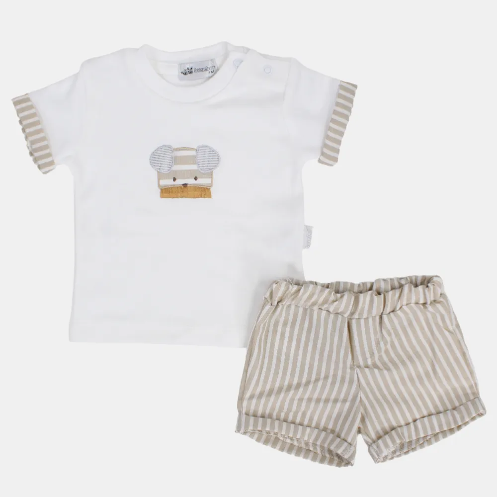 Baby Boys' 2- Piece Outfit Set - Puppy Head Design