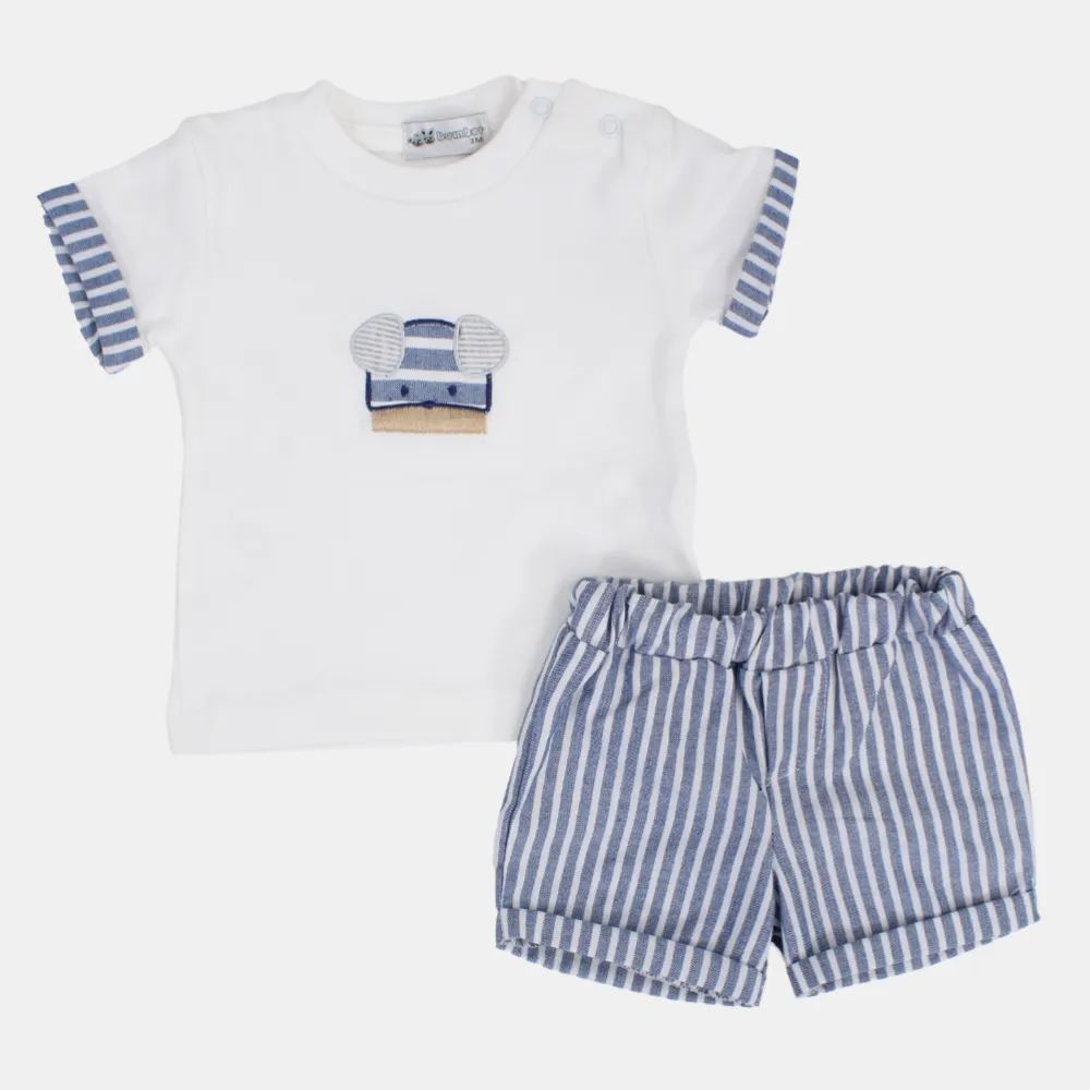 Baby Boys' 2- Piece Outfit Set - Puppy Head Design