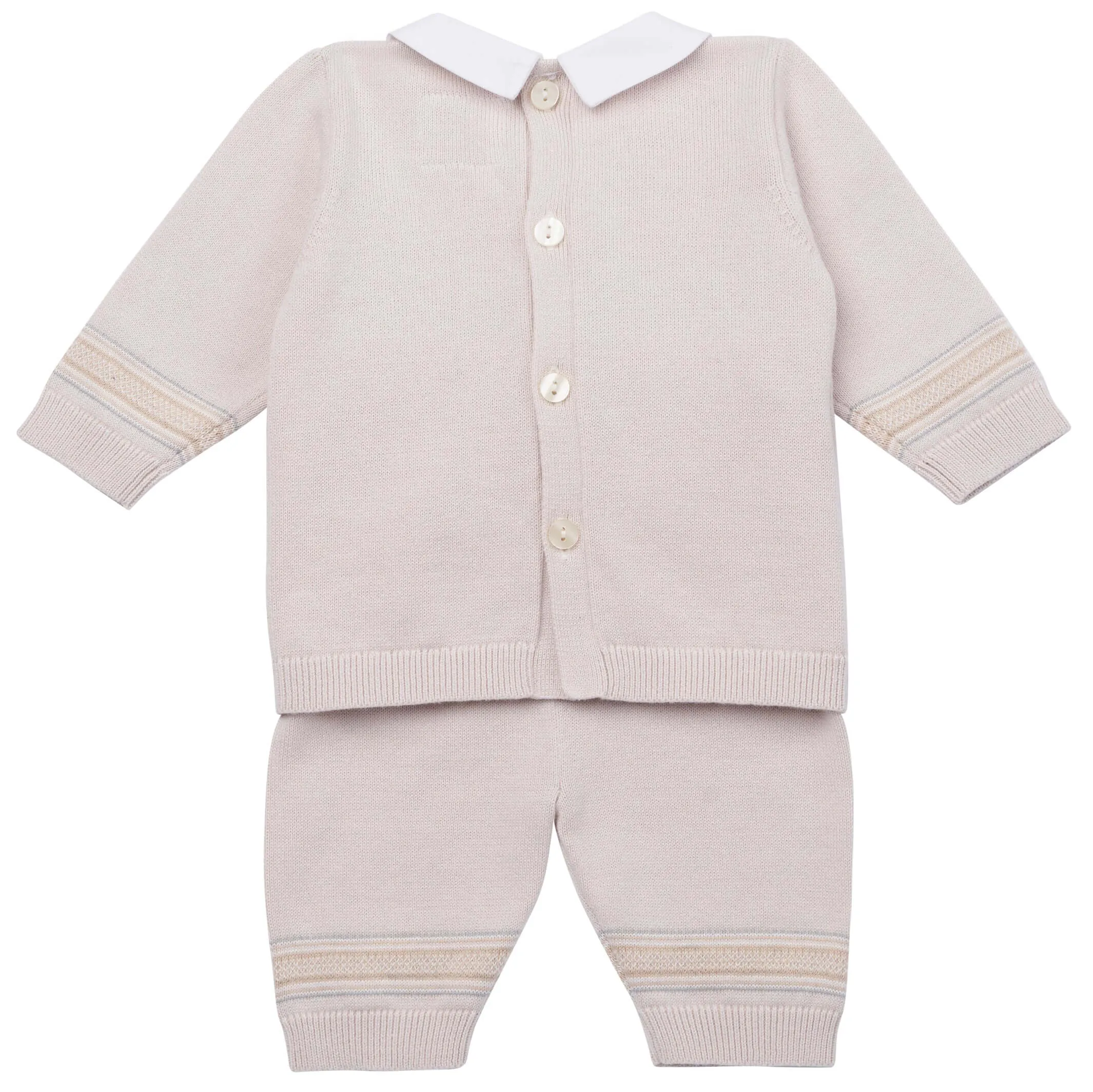 Baby Boys Beige Knitted Set