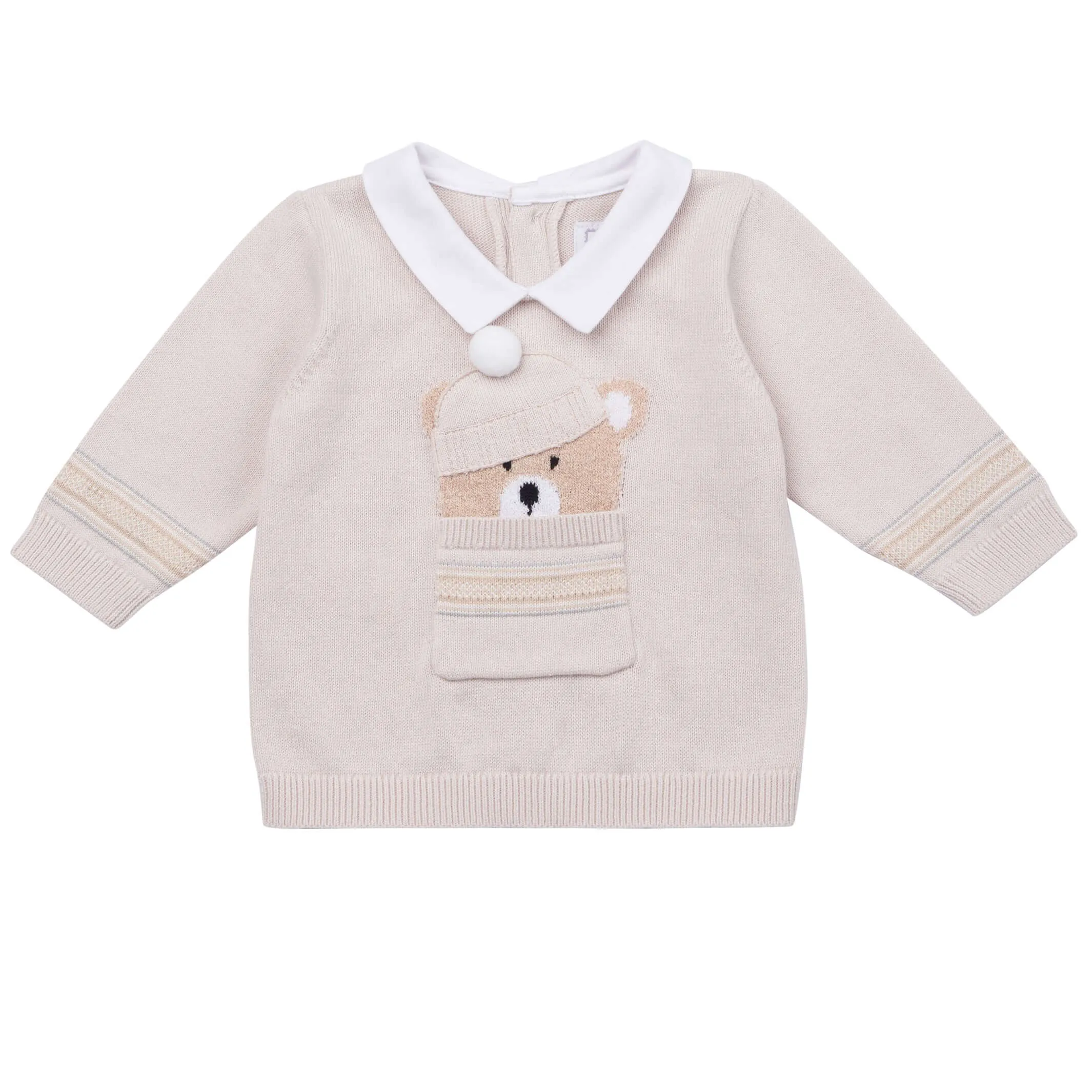 Baby Boys Beige Knitted Set