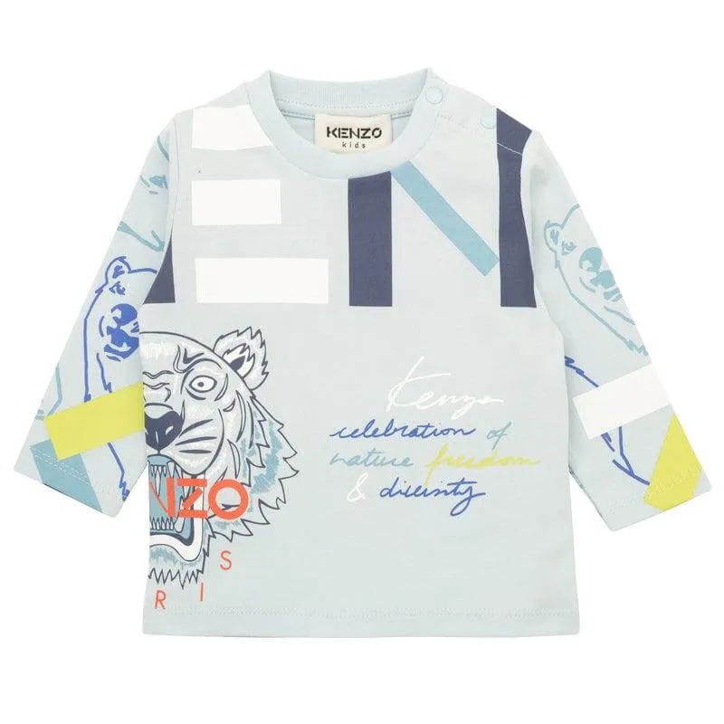 Baby Boys Blue Long Sleeve T-Shirt