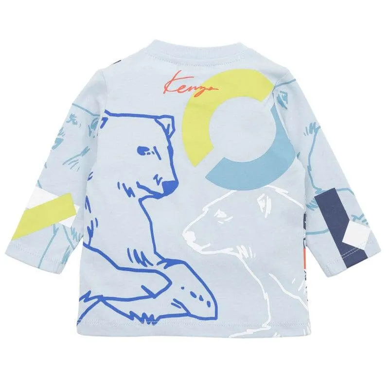 Baby Boys Blue Long Sleeve T-Shirt