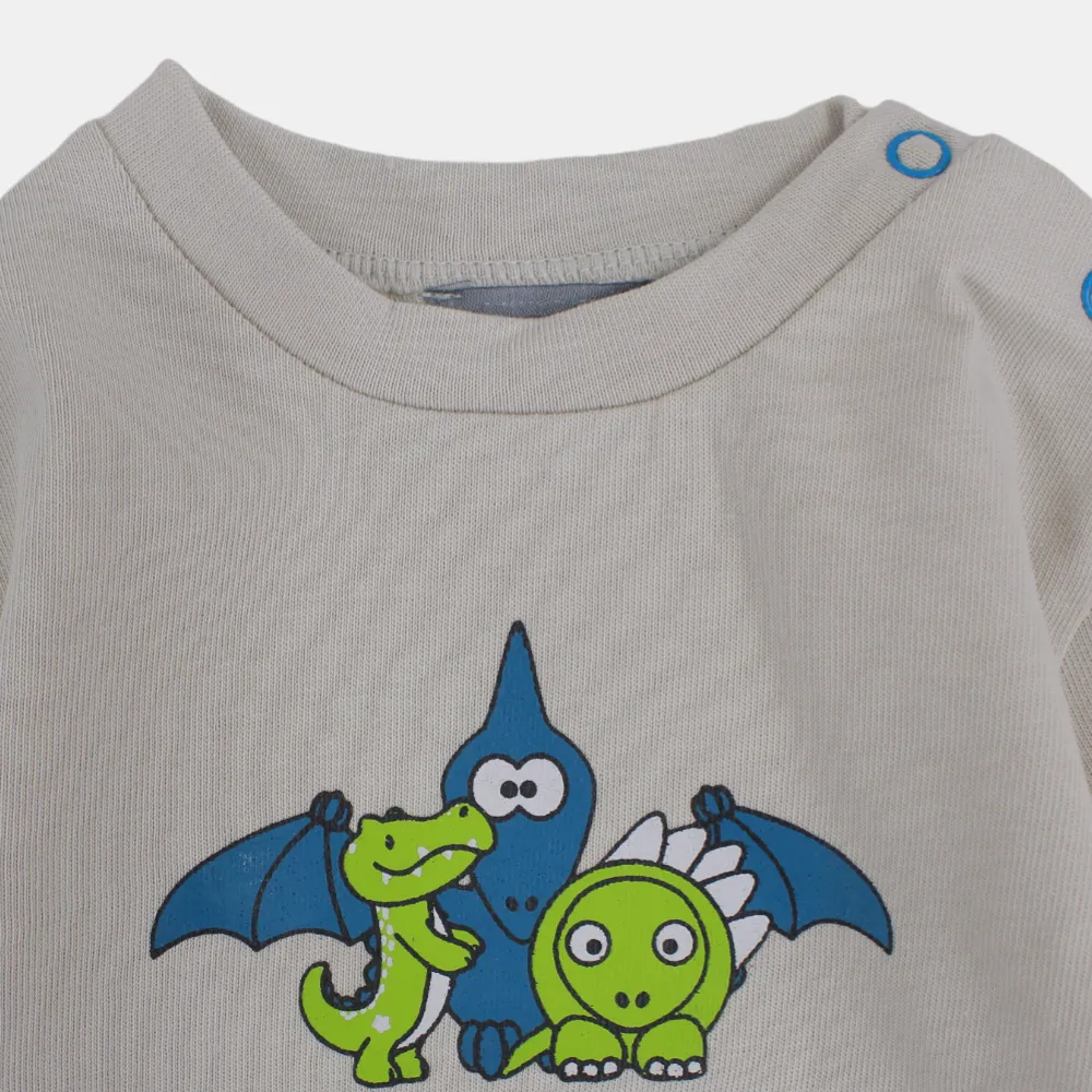 Baby Boys' Cotton Long-Sleeved T-Shirt