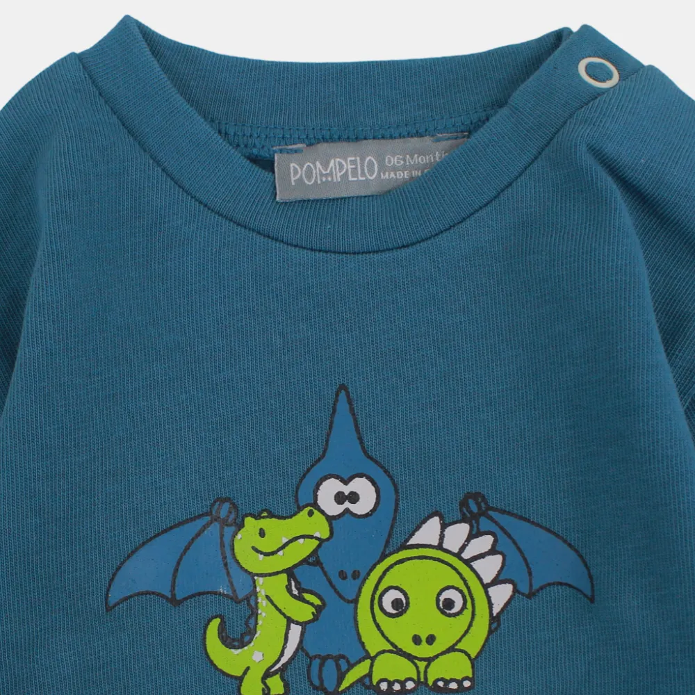 Baby Boys' Cotton Long-Sleeved T-Shirt