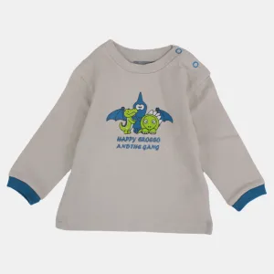 Baby Boys' Cotton Long-Sleeved T-Shirt