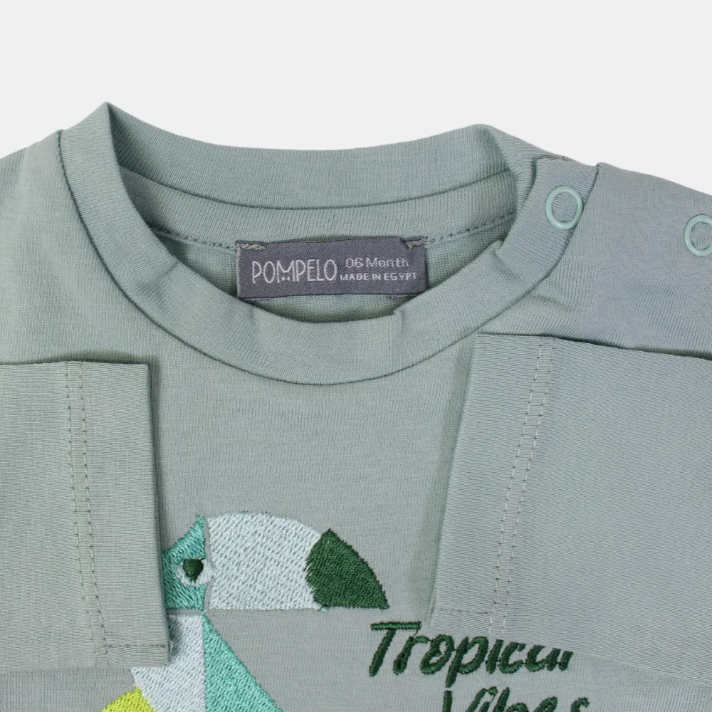 Baby Boys' Cotton Long-Sleeved T-Shirt