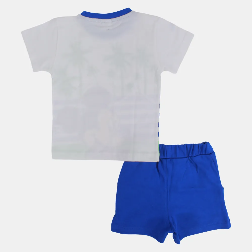 Baby Boys Cotton Pajama – Mickey Mouse Print