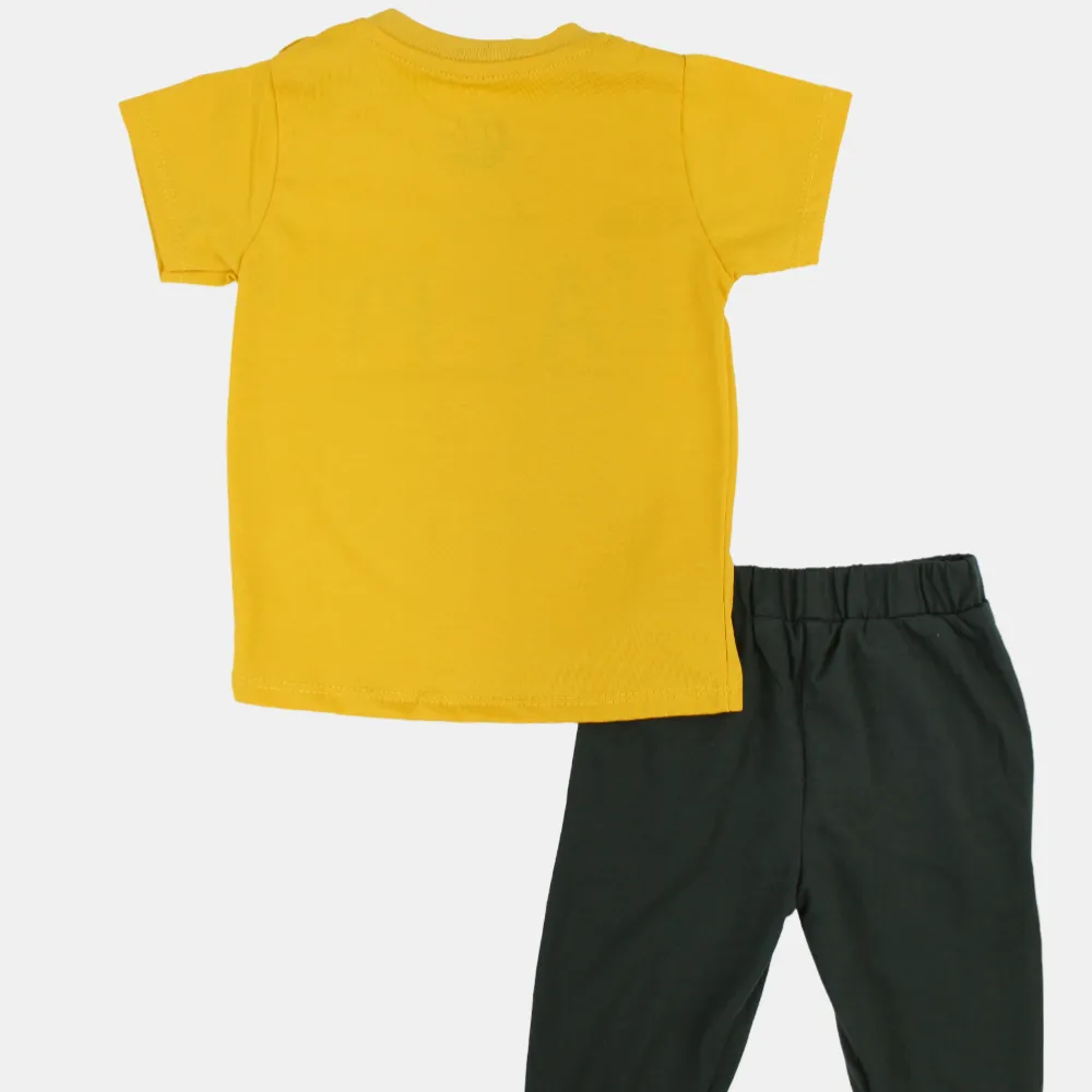 Baby Boys' Cotton Pajama Set – Multicolor