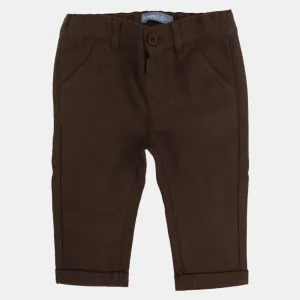 Baby Boys Cotton Pants – Brown