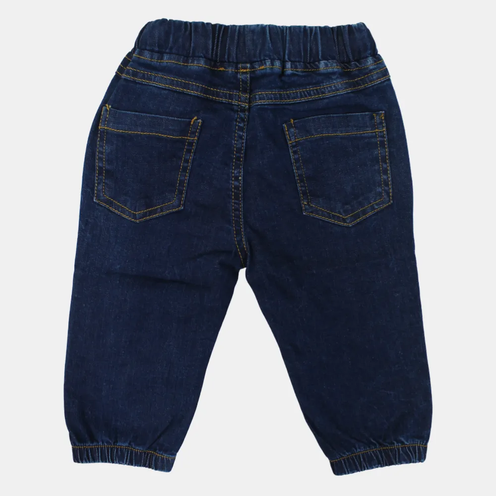 Baby Boys Denim Pants – Classic Navy Blue