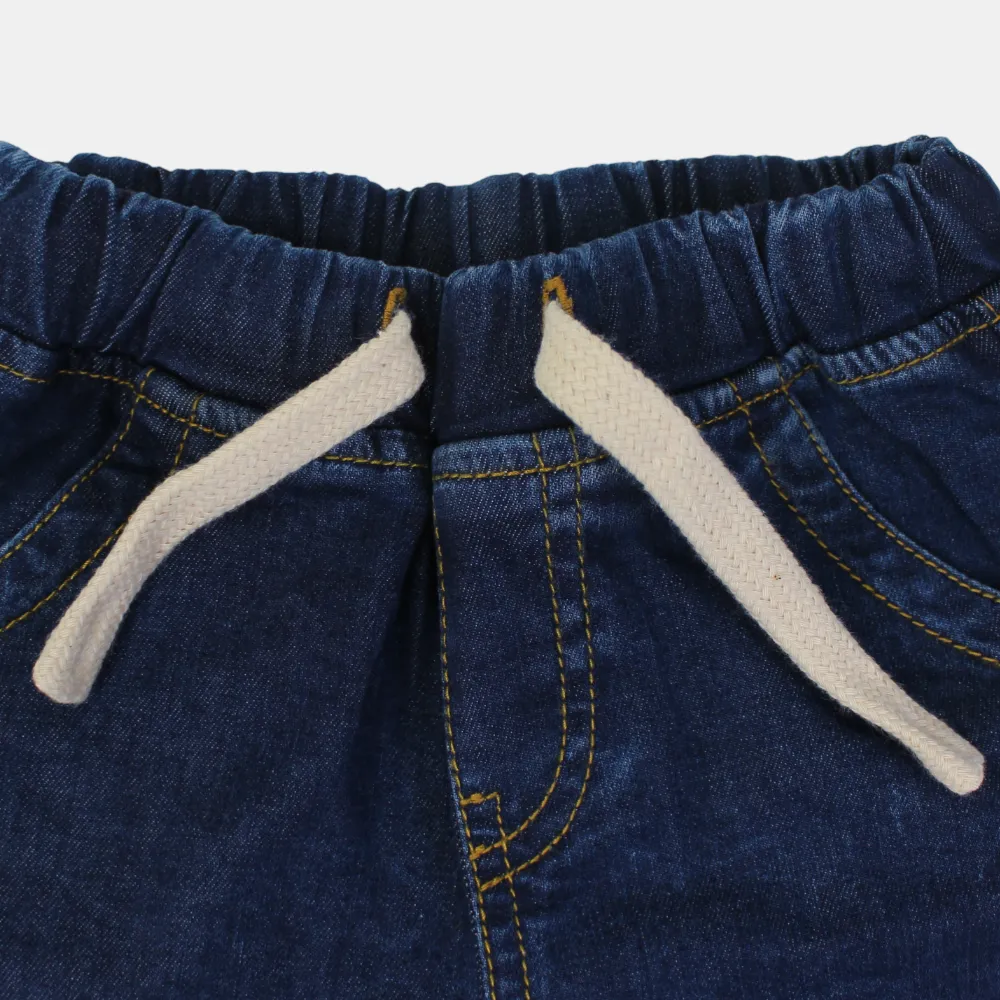 Baby Boys Denim Pants – Classic Navy Blue