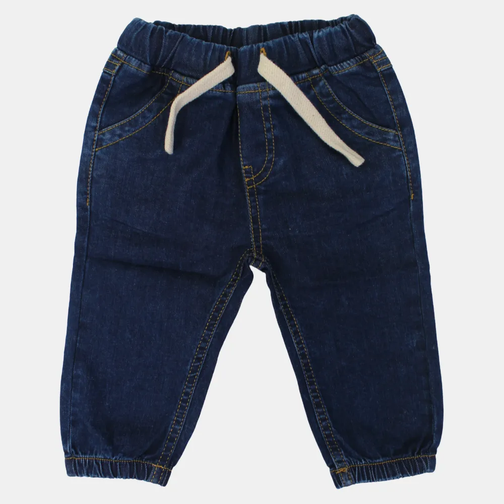 Baby Boys Denim Pants – Classic Navy Blue