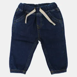 Baby Boys Denim Pants – Classic Navy Blue