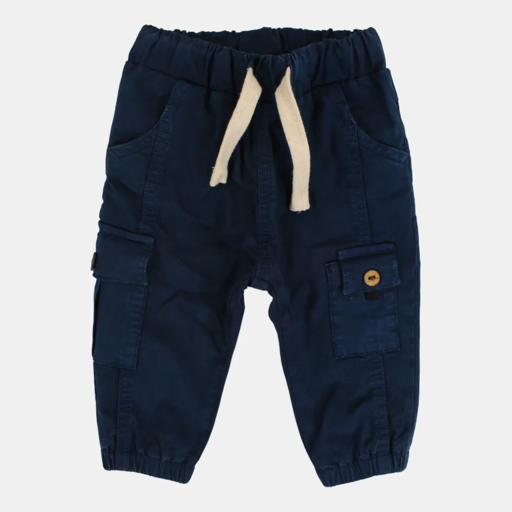 Baby Boys' Gabardine Cargo Pants