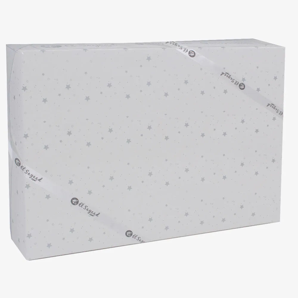 Baby Boys Gift Clothes Box – White & Light Blue Baby Dino Theme