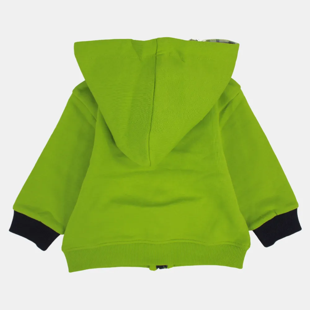 Baby Boys' Green Crocodile Hooded Jacket