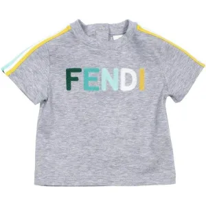 Baby Boys Grey Logo T-Shirt