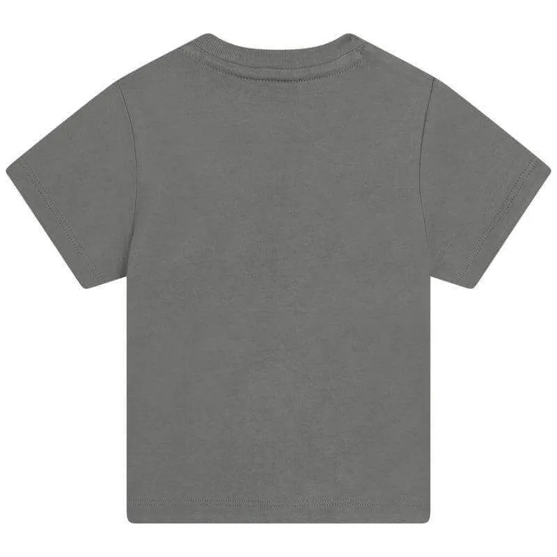 Baby Boys Khaki Logo Short Sleeve T-shirt