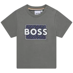 Baby Boys Khaki Logo Short Sleeve T-shirt