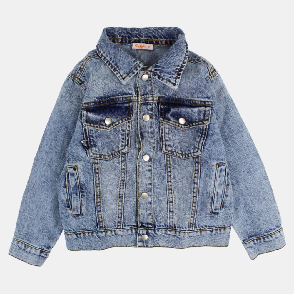 Baby Boys Long-Sleeved Denim Jacket