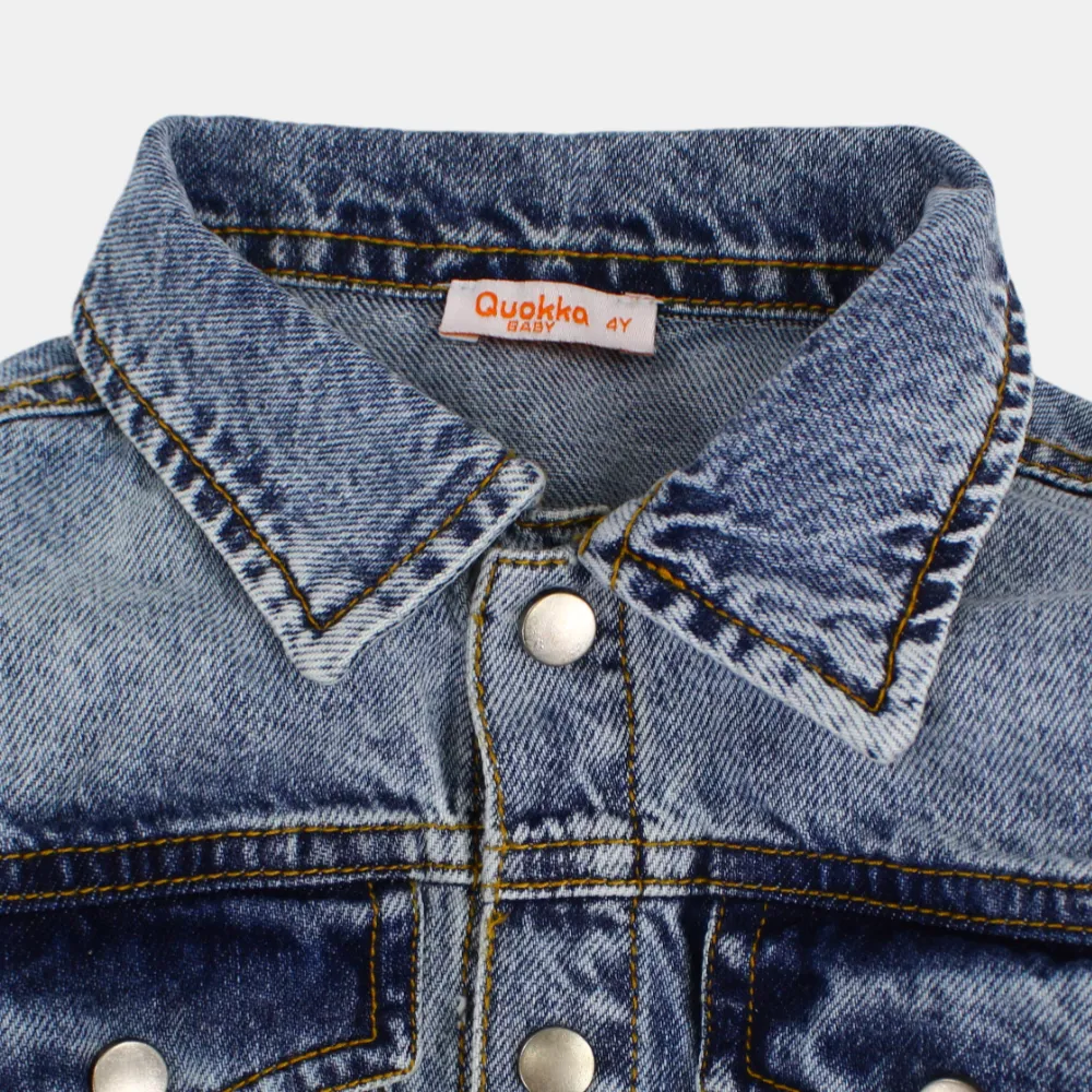 Baby Boys Long-Sleeved Denim Jacket