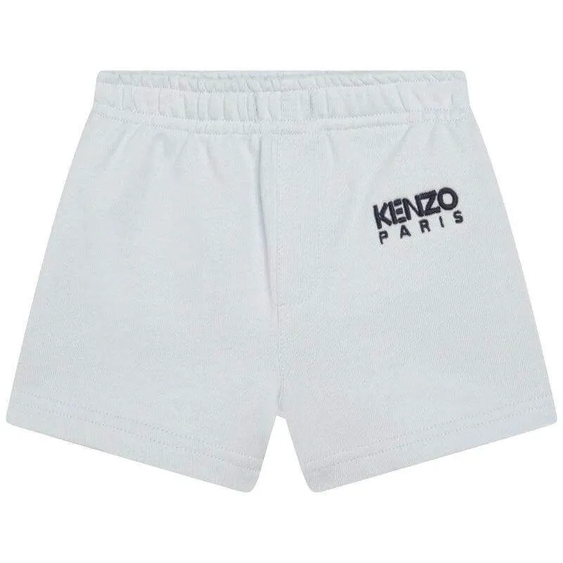 Baby Boys Pale Blue Cotton Jersey Shorts