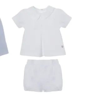 Baby Boys White Short Set
