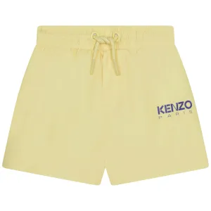 Baby Boys Yellow Logo Swim Shorts