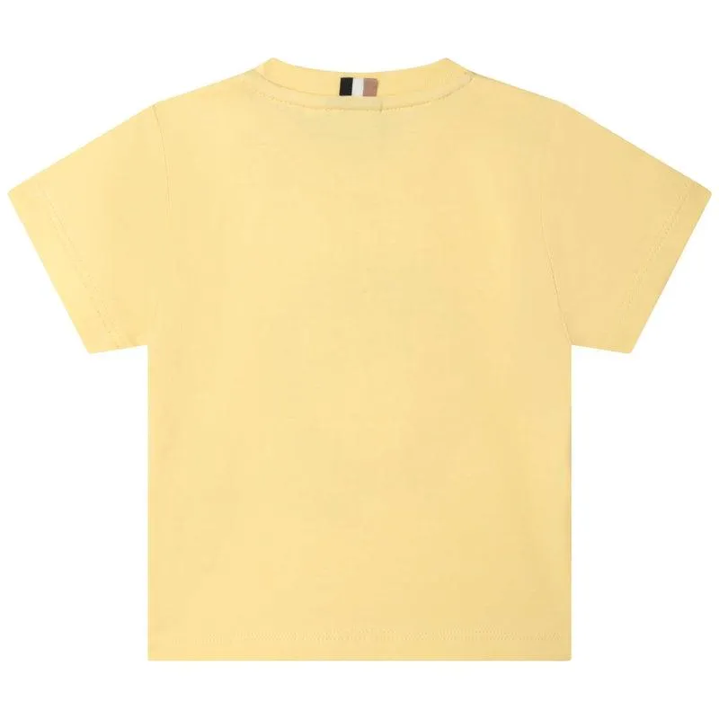 Baby Boys Yellow Tennis Short Sleeve T-shirt