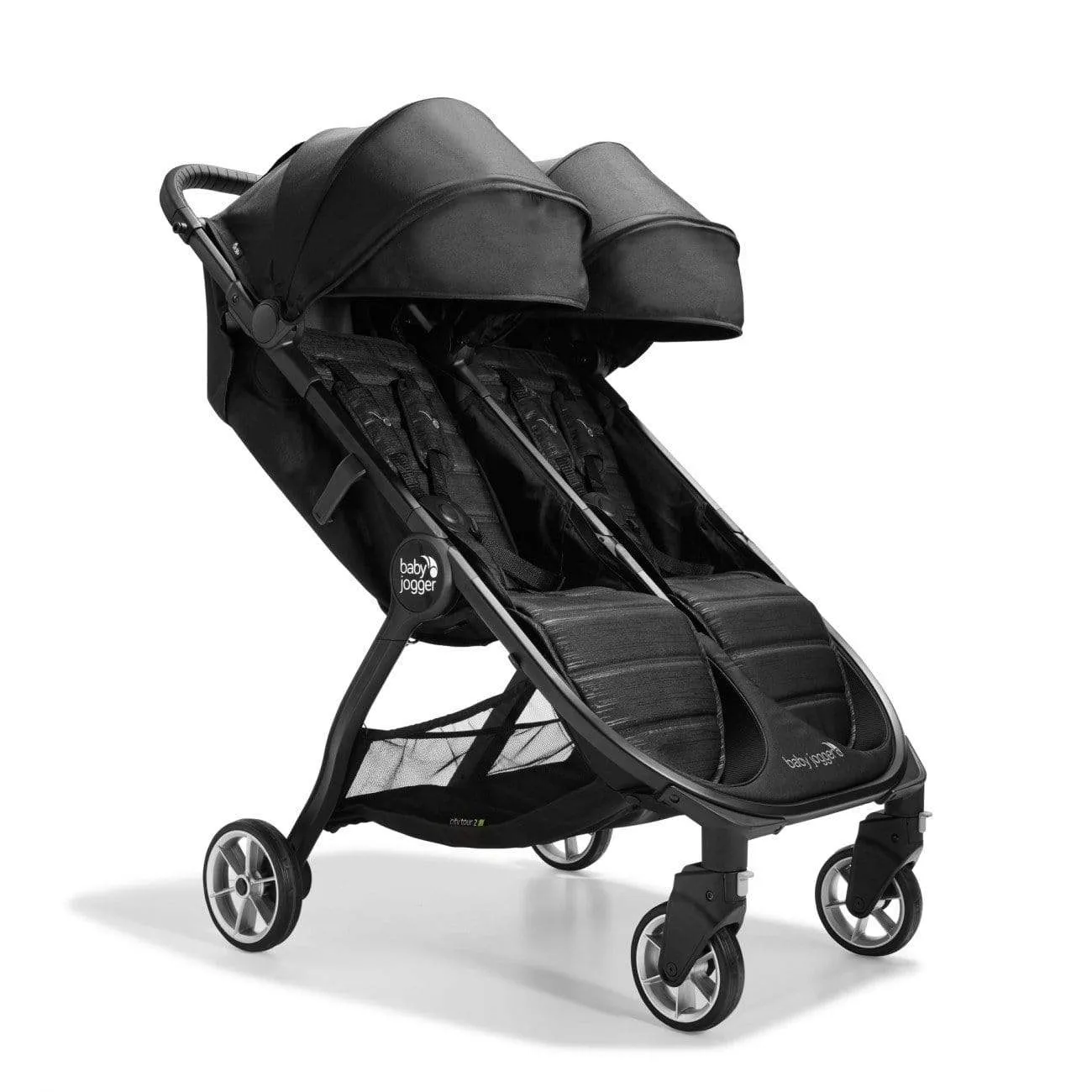 Baby Jogger City Tour 2 Double, Twin Bundle - Pitch Black