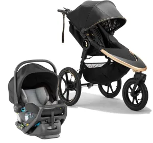 Baby Jogger x Robin Arzon Summit X3 Jogging Stroller   City GO 2 Travel System Bundle - City Royalty / Slate
