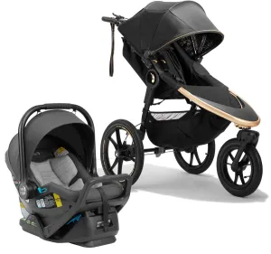 Baby Jogger x Robin Arzon Summit X3 Jogging Stroller   City GO Air Travel System Bundle - City Royalty / Granite