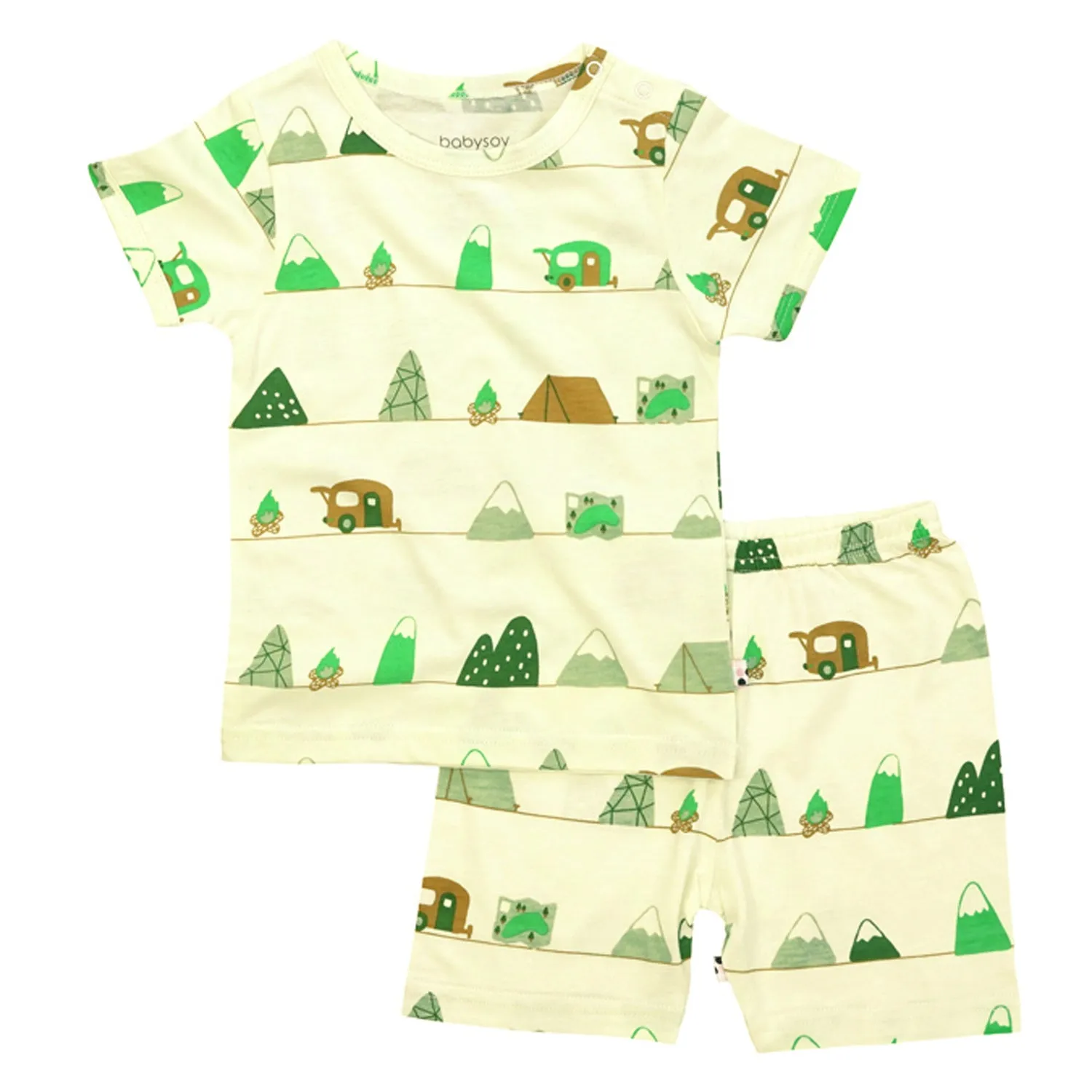 Baby Unisex Short Sleeve Pajamas Sets