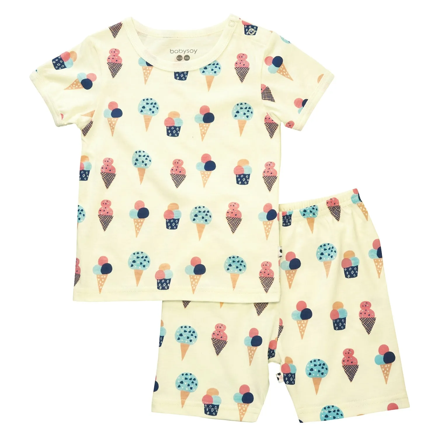 Baby Unisex Short Sleeve Pajamas Sets