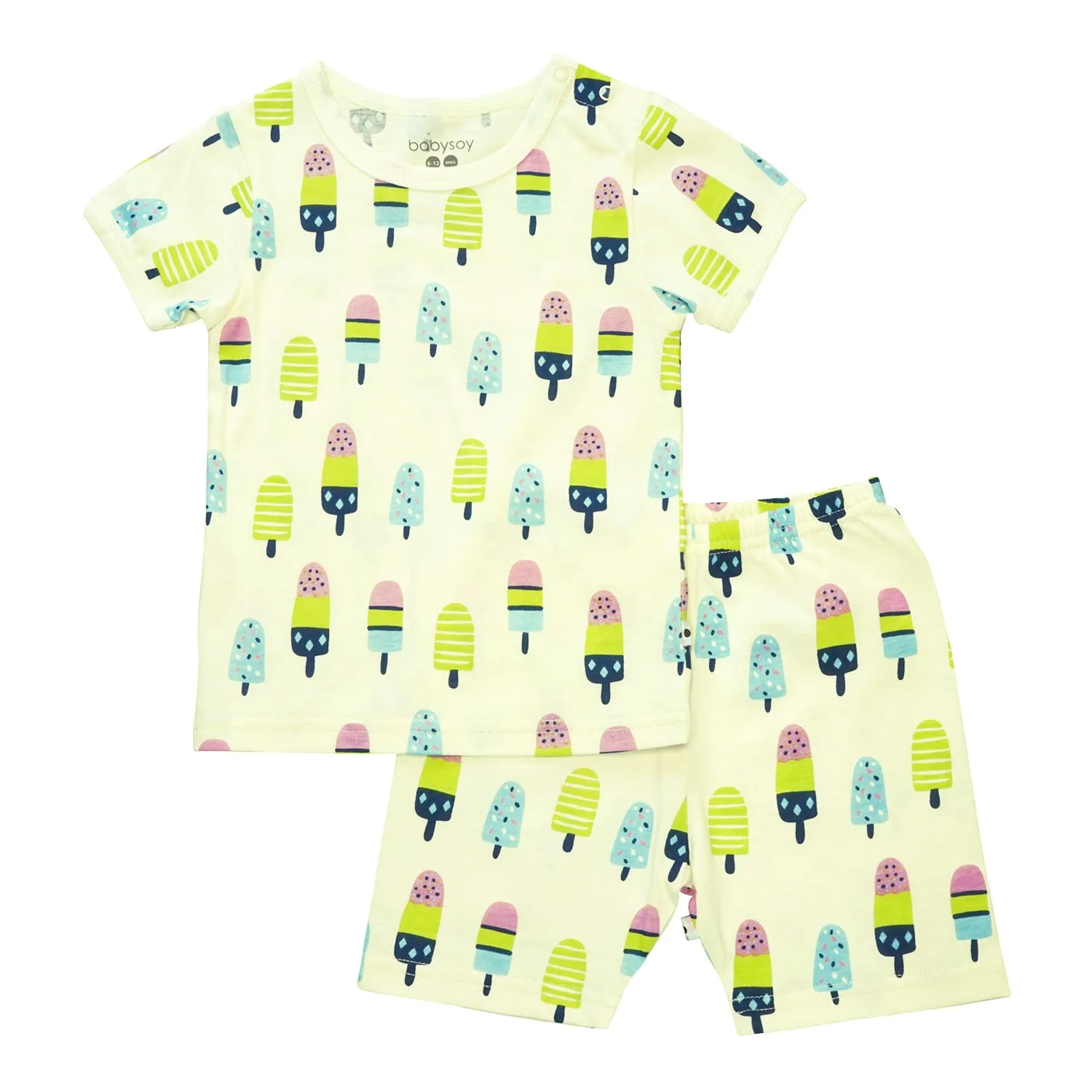Baby Unisex Short Sleeve Pajamas Sets