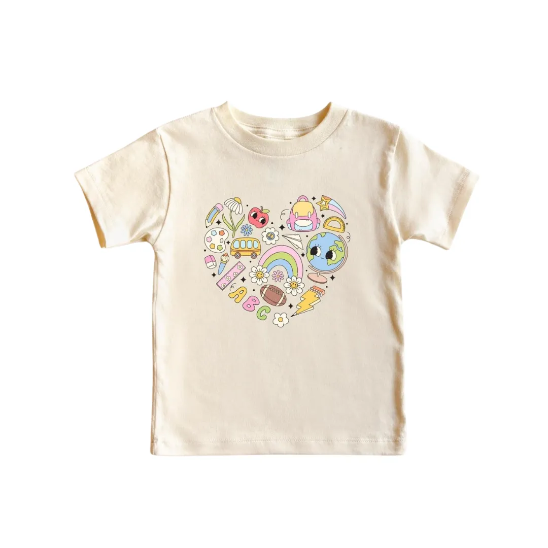 Back To School Tee - Natural by PETITRUE