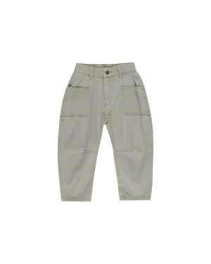 Barrel Pant || Washed Laurel